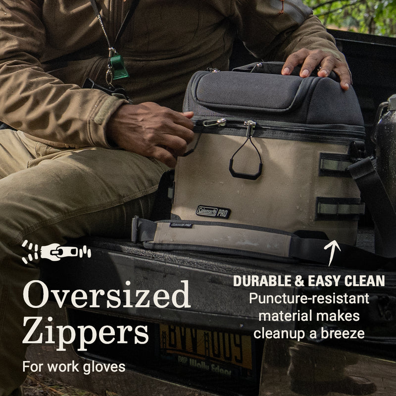 Coleman 16 Can Pro Soft Cooler | White Grey