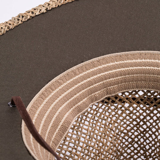 Rubin Brim Woven Straw Hat | Natural