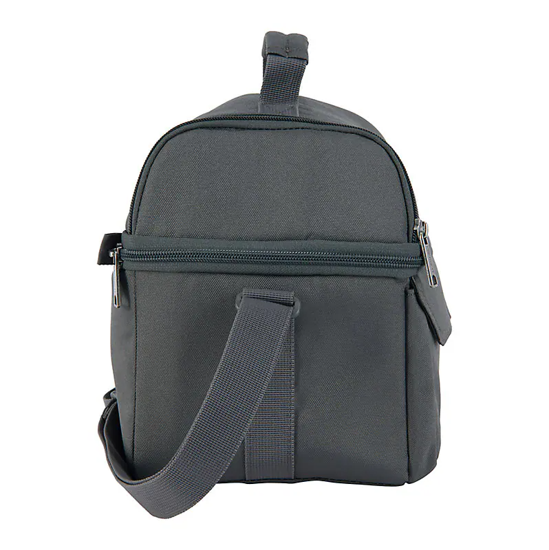 Insulated 12 Can Two Compartment Lunch Cooler | Gravel