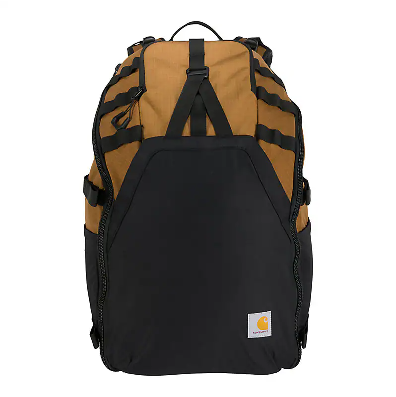 45L Nylon Internal Frame Hiking Backpack | Black/Carhartt Brown