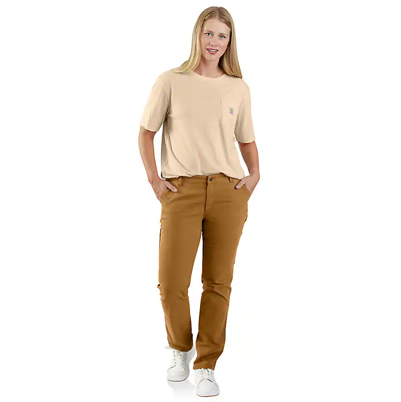 Women's Essential Canvas Work Pants | Carhartt Brown