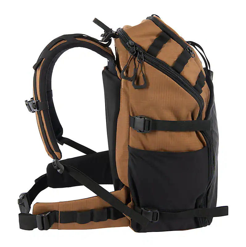 45L Nylon Internal Frame Hiking Backpack | Black/Carhartt Brown