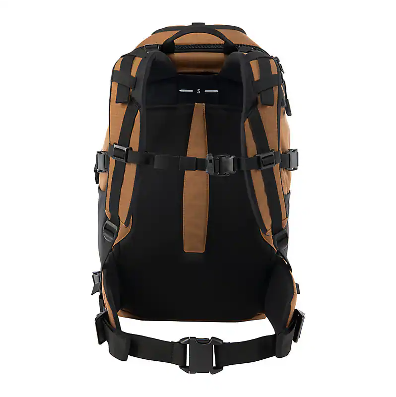 45L Nylon Internal Frame Hiking Backpack | Black/Carhartt Brown
