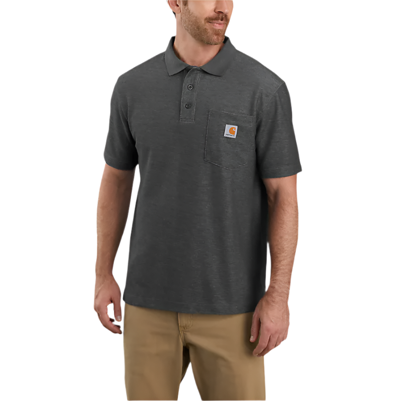 Men's Short Sleeve Polo Shirt | Carbon