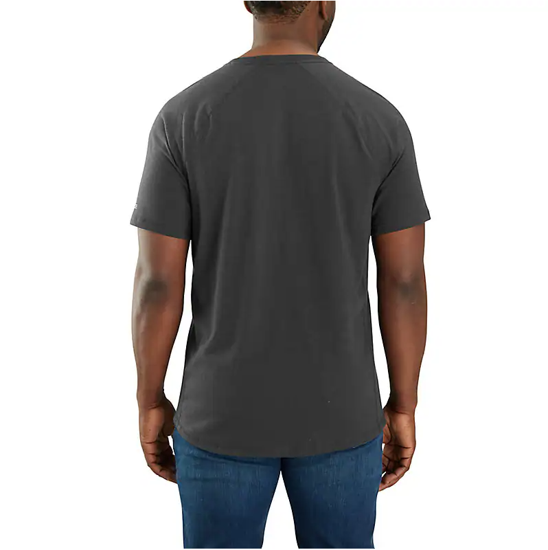 Men's Relaxed Fit Short Sleeve Force Midweight Pocket Tee | Carbon