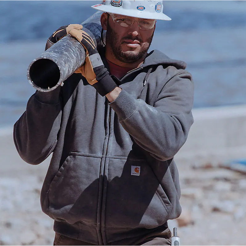 Paxton Heavyweight Full-Zip Sweatshirt | Carbon Heather