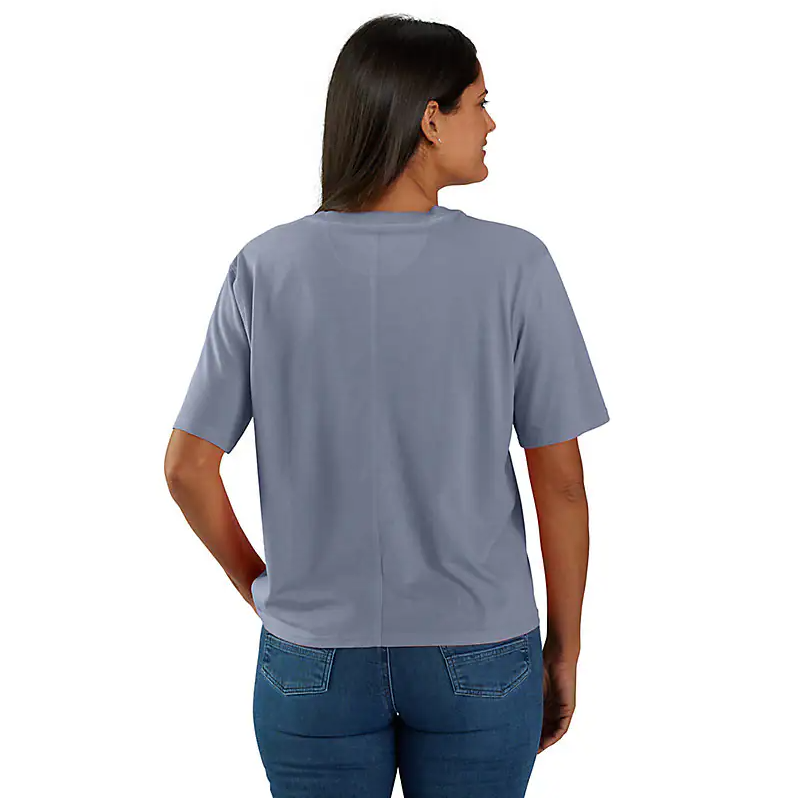 Women's Short Sleeve Tencel Pocket Tee | Wisteria