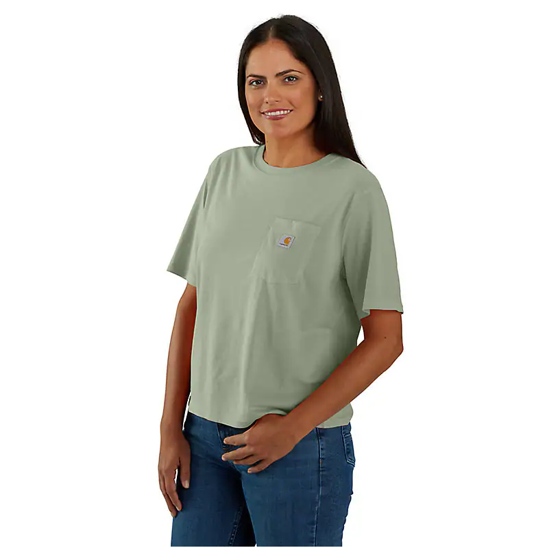 Women's Short Sleeve Tencel Pocket Tee | Sage