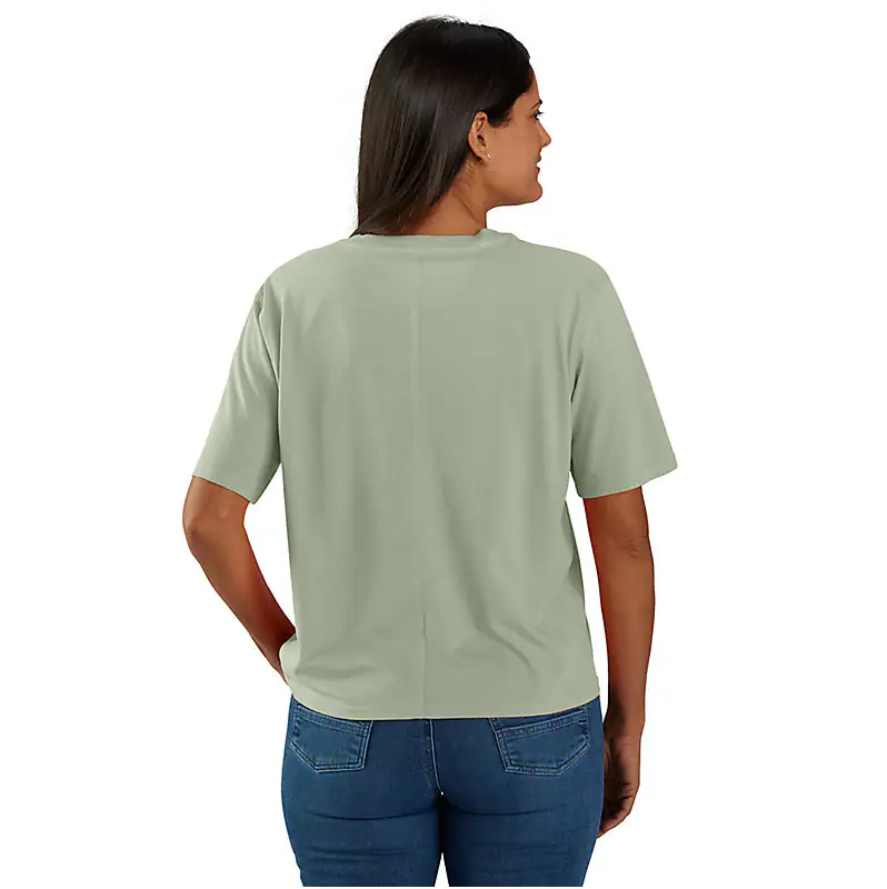 Women's Short Sleeve Tencel Pocket Tee | Sage