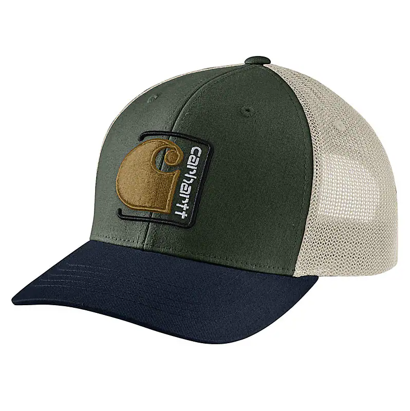 Men's Canvas Mesh Back Patch | Forestry Green