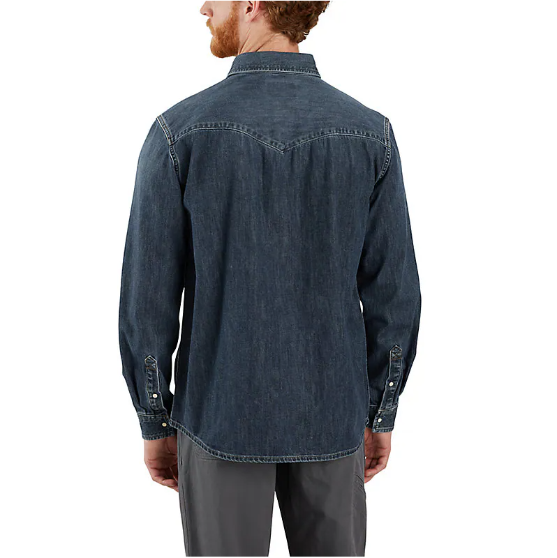 Men's Long Sleeve Montana Denim Shirt | Wyatt