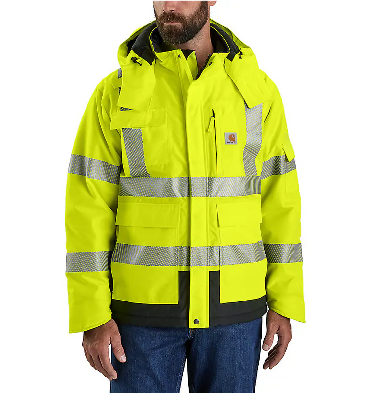 Men's High-Visibility Waterproof Class 3 Sherwood Jacket - 4 Extreme Warmth Rating | Brite Lime