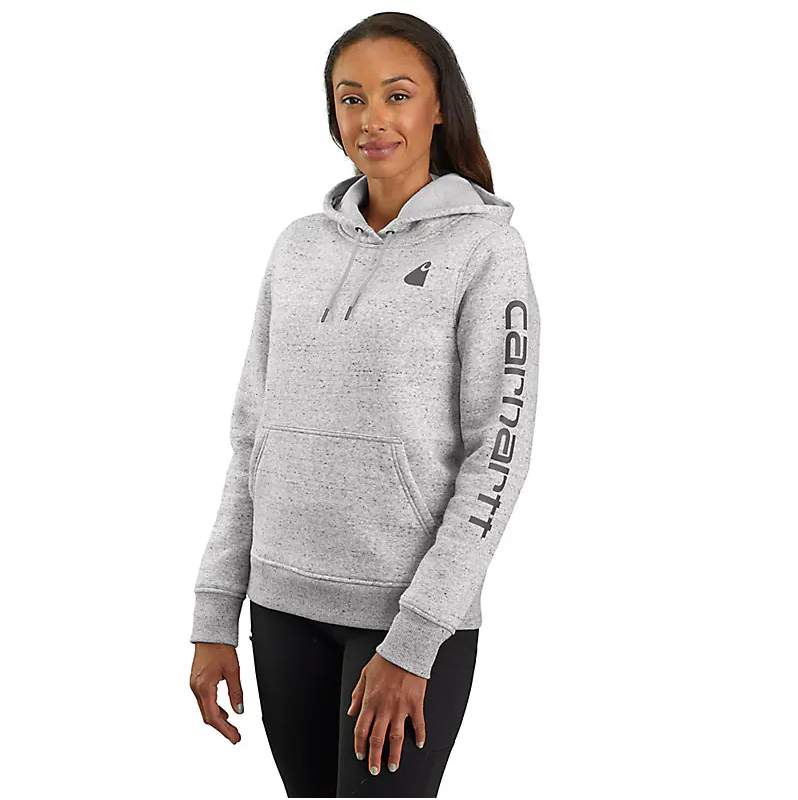 Women's Midweight Logo Sleeve Sweatshirt | Asphalt