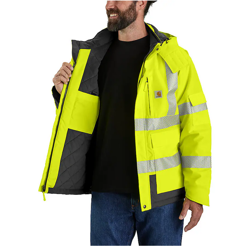 Men's High-Visibility Waterproof Class 3 Sherwood Jacket - 4 Extreme Warmth Rating | Brite Lime
