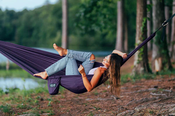 TravelNest Hammock + Straps Combo | Plum