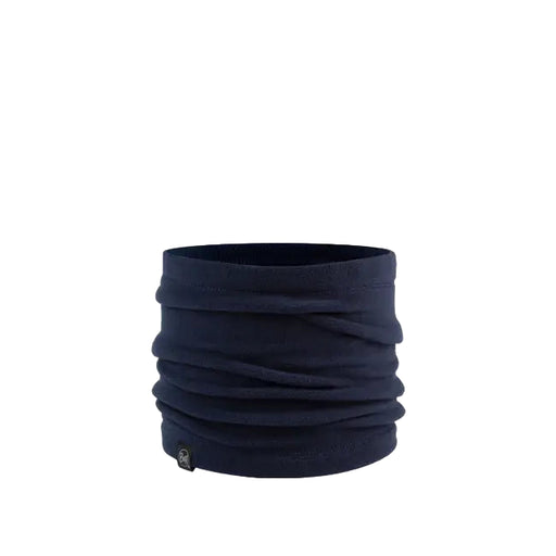 Navy blue neck gaiter on a white background