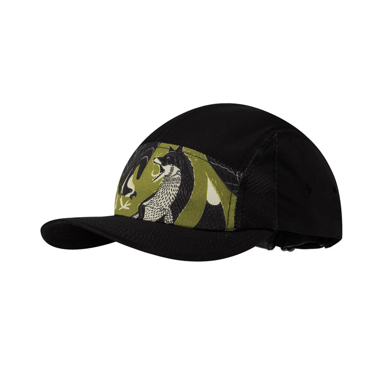 Black baseball cap on a white background