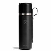 Black Hydro Flask insulated bottle on a white background
