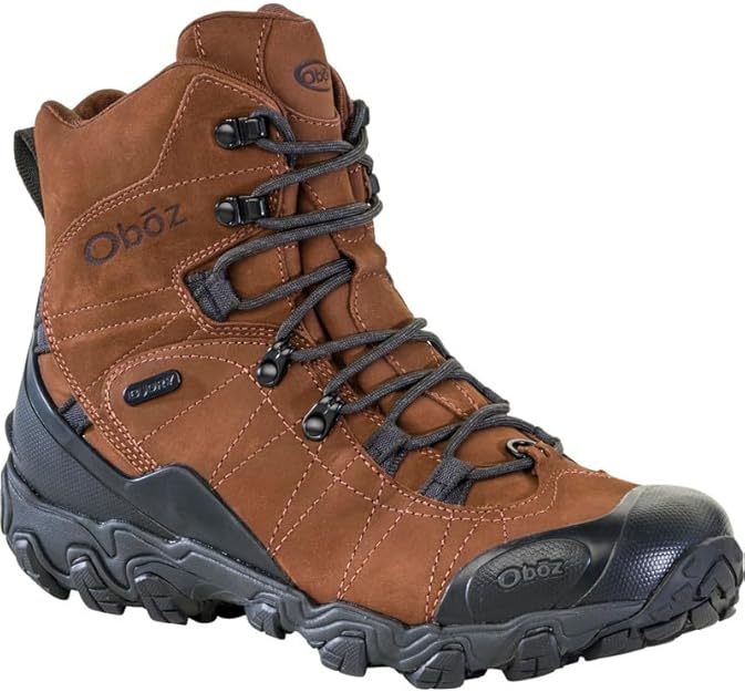 Oboz Mens Bridger 8in Insulated Waterproof Boots