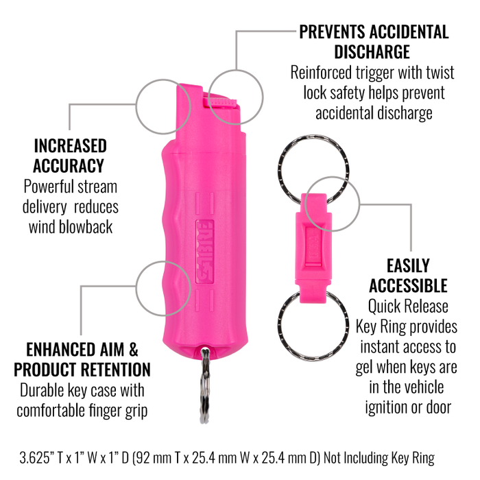 Sabre Pepper Spray with Quick Release Key Ring