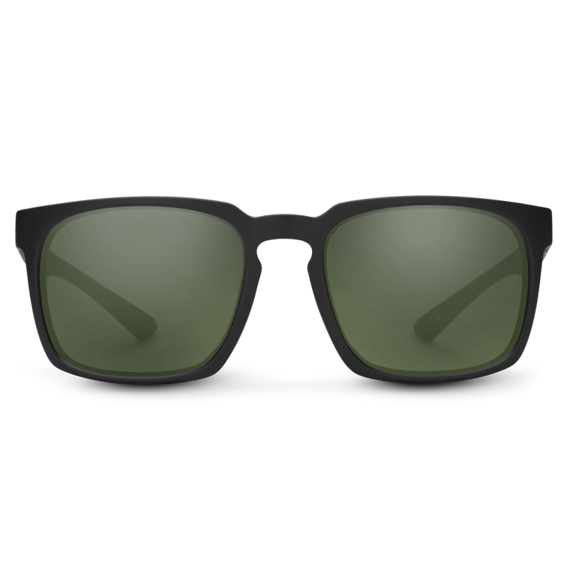 Hundo Sunglasses | Matte Black with Polarized Gray Green Lenses