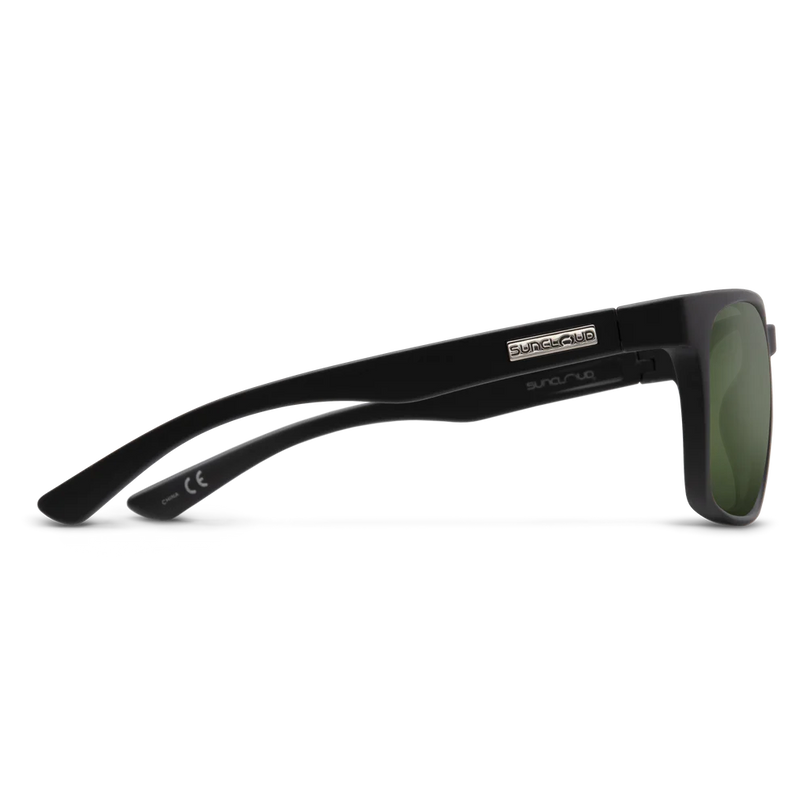 Hundo Sunglasses | Matte Black with Polarized Gray Green Lenses