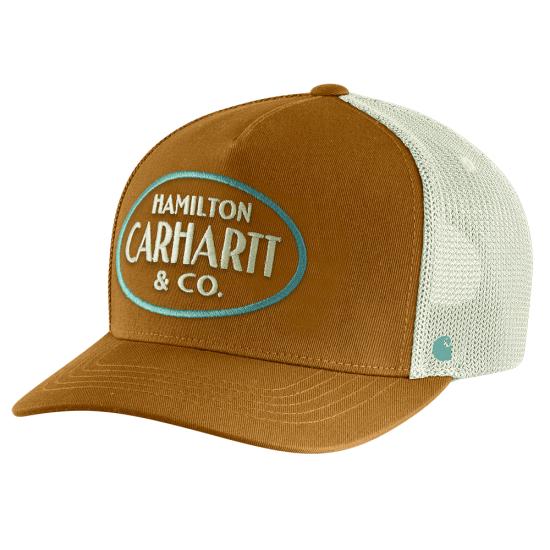 Twill Mesh-Back Hamilton Embroidered Cap | Carhartt Brown