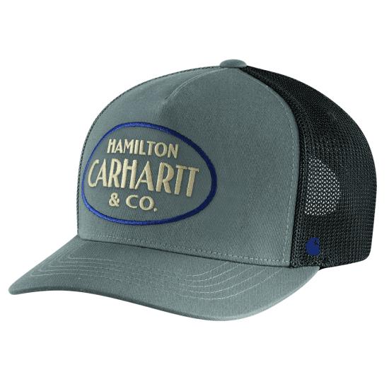 Twill Mesh-Back Hamilton Embroidered Cap | Steel