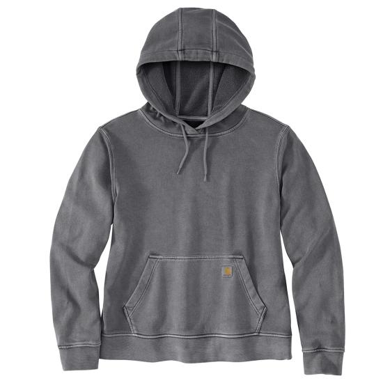 Women's Relaxed Fit Midweight Garment Dye French Terry Hooded Sweatshirt | Shadow