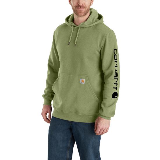 Carhartt Mens Loose Fit Midweight Logo Sleeve Graphic Sweatshirt