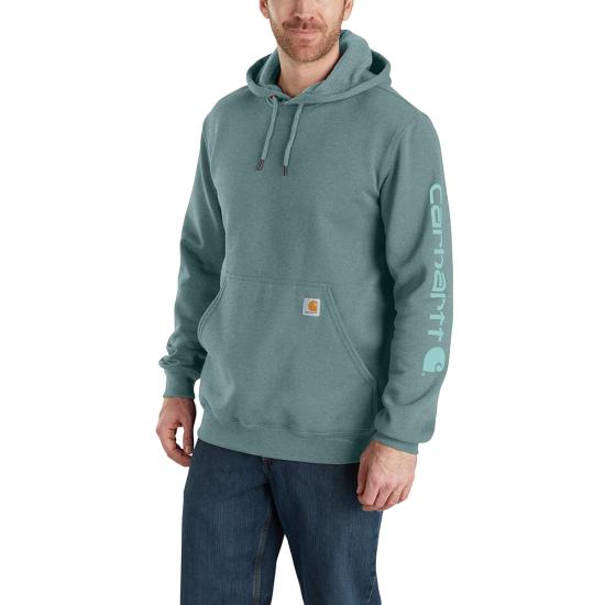 Carhartt Mens Loose Fit Midweight Logo Sleeve Graphic Sweatshirt