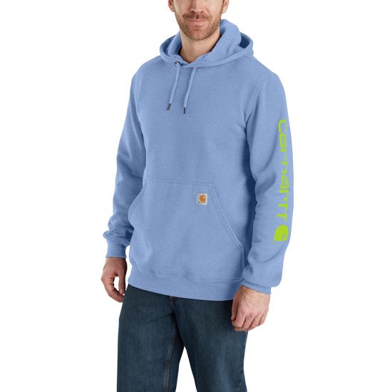 Carhartt Mens Loose Fit Midweight Logo Sleeve Graphic Sweatshirt