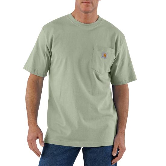 Men's Loose Fit Heavyweight Short-Sleeve Pocket T-Shirt | Sage
