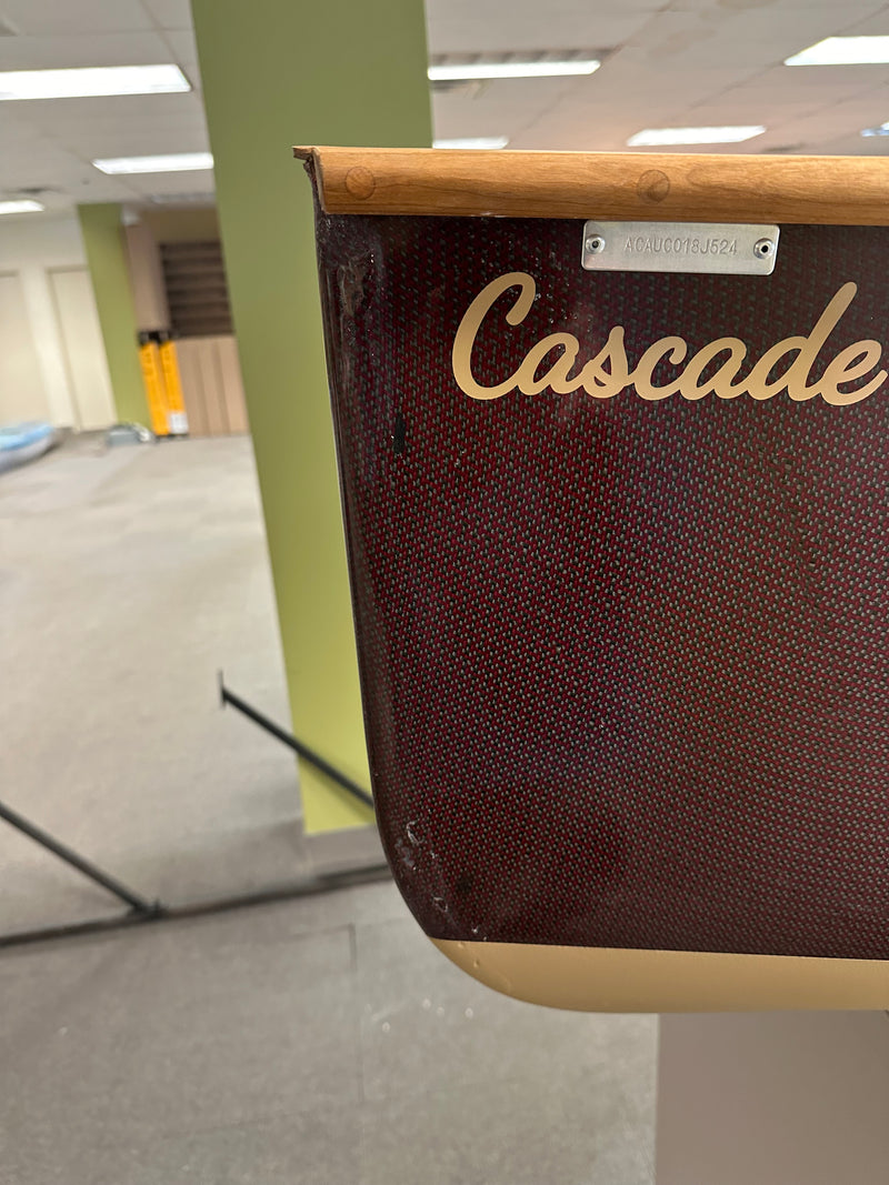 Upper Cascade 12' Canoe Display Model 28LBS Brown Carbon/Kevlar