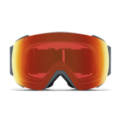 Red and orange goggles on a white background
