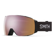 Smith ski goggles with a black strap on a white background