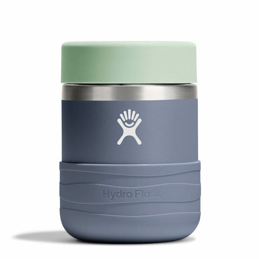 Hydro Flask insulated cup with a light green lid on a white background