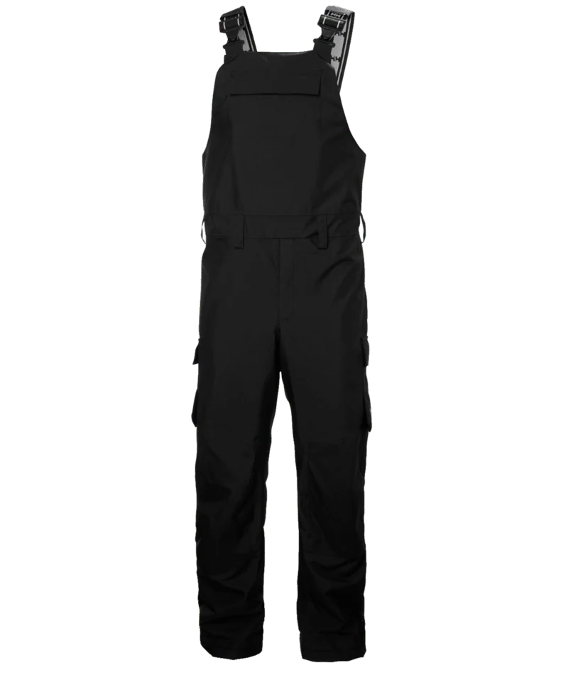 Men's Oxford Shell Rain Bib Overalls | Black