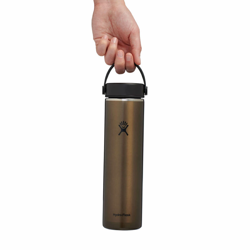 24 oz Lightweight Wide Mouth Trail Series™ Bottle with Flex Cap | Obsidian