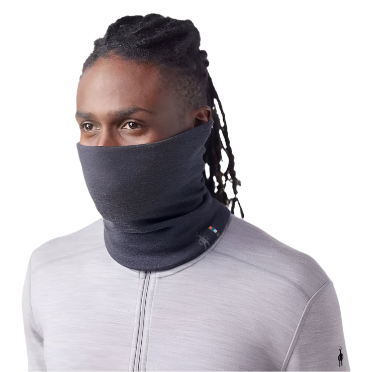 Thermal Merino Reversible Neck Gaiter | Charcoal Heather
