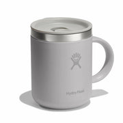 Silvery grey Hydro Flask mug with matching lid