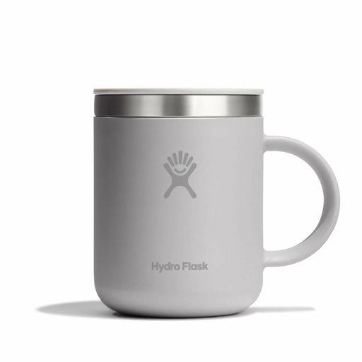 Silvery grey Hydro Flask mug with matching lid