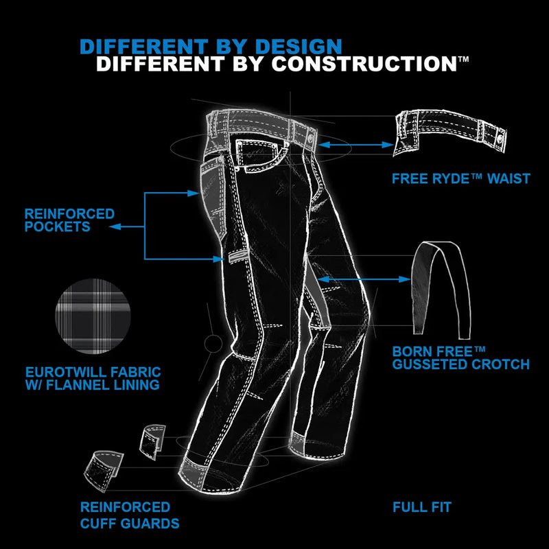 Kuhl Mens Hot Rydr Flannel Lined Pant | DARK KHAKI