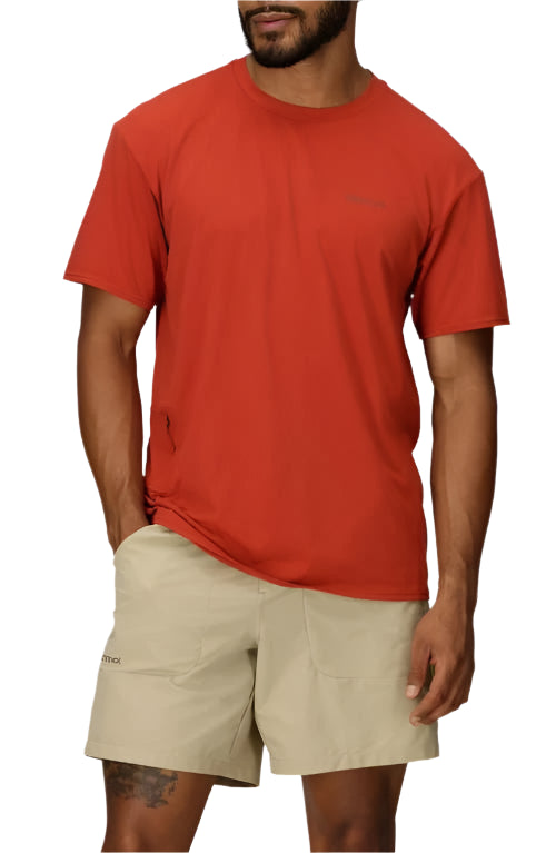 Men's Short Sleeve Air Exchange Solar Shield Crew | Sumac