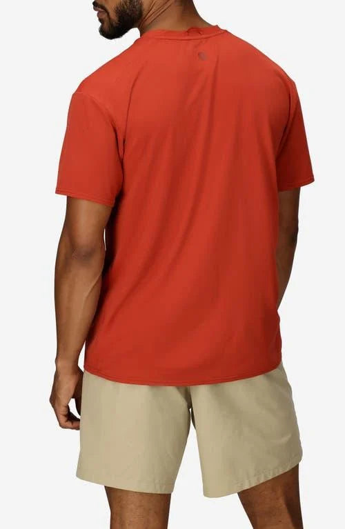 Men's Short Sleeve Air Exchange Solar Shield Crew | Sumac