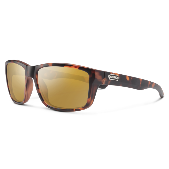 Mayor Sunglasses | Matte Tortoise with Polarized Sienna Mirror Lenses