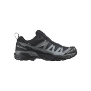 A black and gray Salomon X Ultra 360 trail running shoe shown from a side profile view against a plain white background.