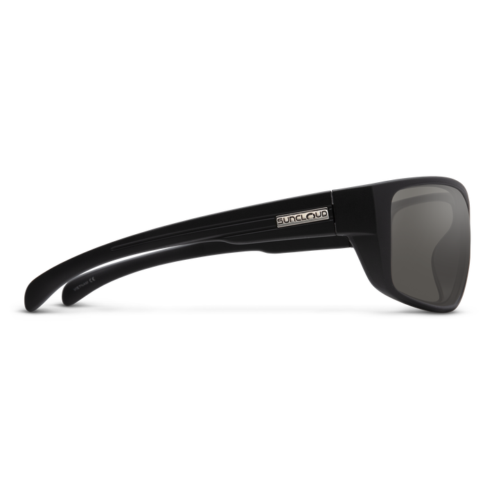 Milestone Sunglasses | Matte Black with Polarized Gray Lenses