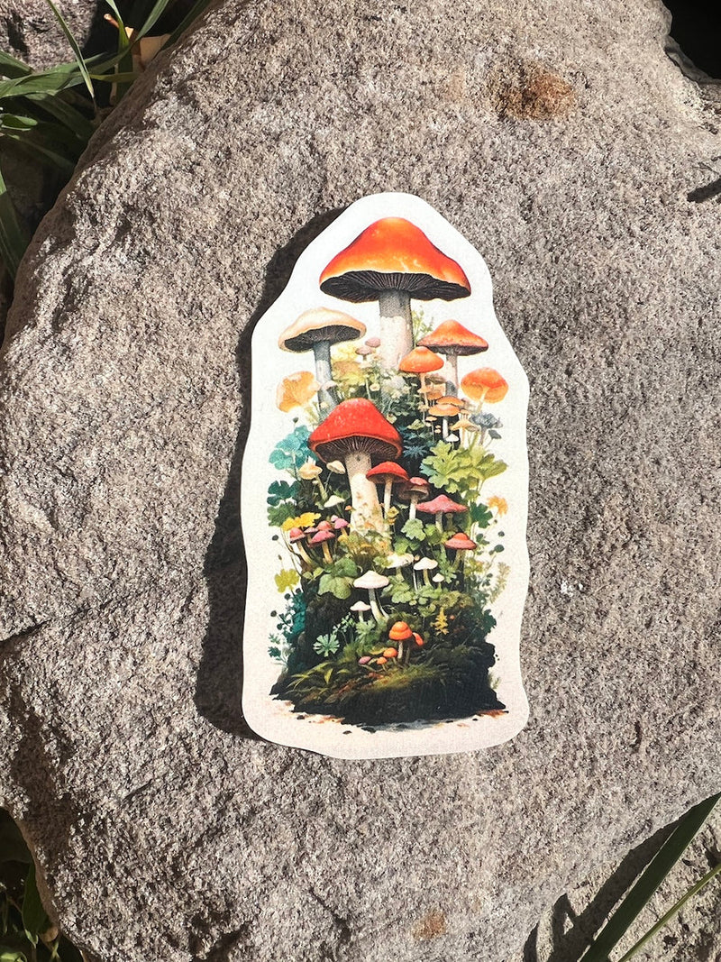 World Of Mushroom Sticker