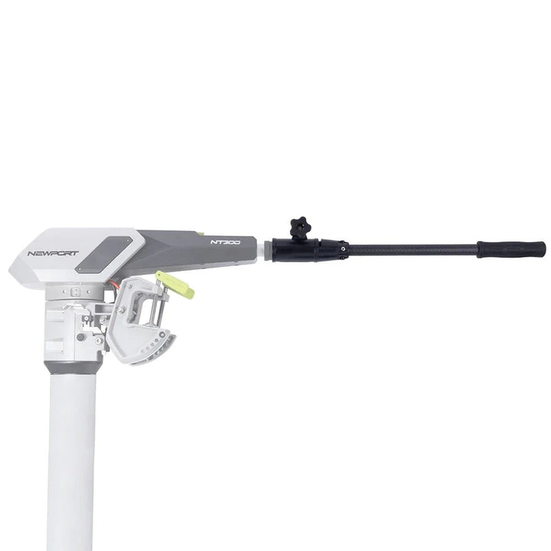 Black tiller handle extesion shown on a white background